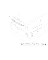 Osłona słupka C, prawa - 51137240230