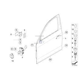 Drzwi przednie prawe - 41517191012