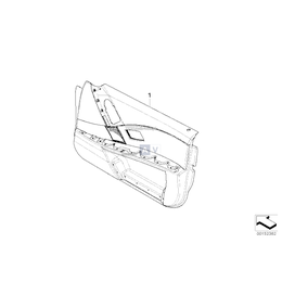 Tapicerka drzwi przednich prawych - 51417172948