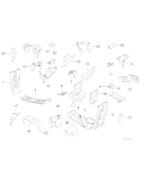 Wspornik sterownika hydraulicznego ABS - 41148128272