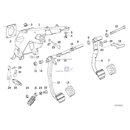 Uchwy czujnika sprzęgła - 61311379968