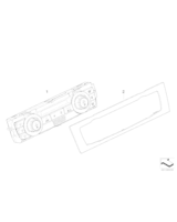 Panel obsługi automatycznej klimatyzacji - 64119283259