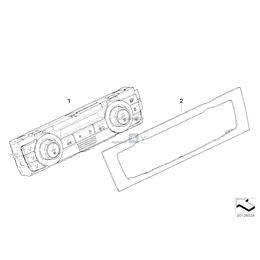 Panel obsługi automatycznej klimatyzacji - 64119283259