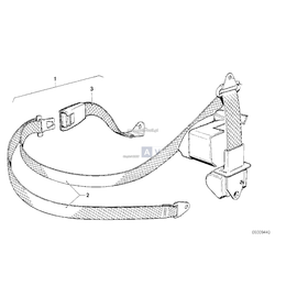 Pas bezpieczeństwa tylny prawy - 72111868888