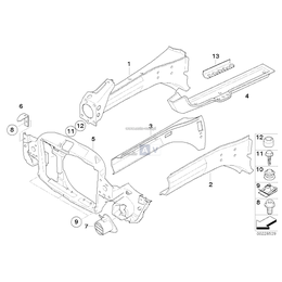 Element wewn. podłużnicy lewej - 41117135741