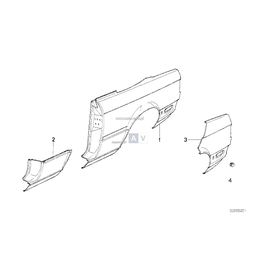 Panel boczny, tylny, prawy - 41352238268
