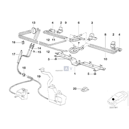 Dysza spryskiwacza prawa podgrzewana - 61668360124