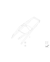 Repair paint A45, Tylna część ramy, czarna - 46517682443