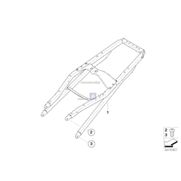 Repair paint A45, Tylna część ramy, czarna - 46517682443