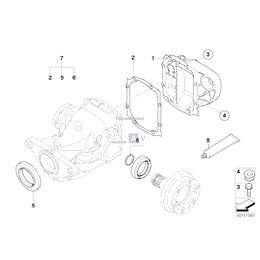 Zestaw uszczelek przekładni głównej - 33107530427