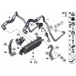 Przewód chłodnicy oleju odpływowy - 17227585698