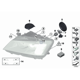 Siłownik regulacji zasięgu świateł - 63117263050
