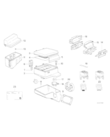 Naklejka, bezpieczniki, tył - 61138369110