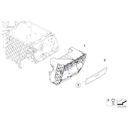 Listwa ozdobna uchw. puszek, tylna - 51168253128