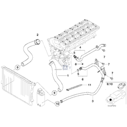 Przewód elastyczny układu chłodzenia - 11531716642