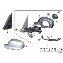 Lusterko zewn. Memory Bus, prawe - 51162993774