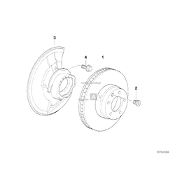 Tarcza hamulcowa przód lewa BMW E70 E71 M X6 X5 F15 F16 25dX 30dX 35iX 35dX 50iX M50dX - 34116789069