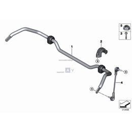 Łącznik stabilizatora przód BMW F39 X2 F45 F46 F48 X1 MINI F54 F60 - 31306862864