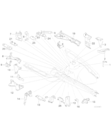 Wspornik sterownika hydr. ABS, tylny - 41108400493