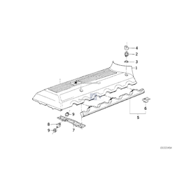 Osłona silnika pokrywy zaworów 12V BMW E31 E32 E38 M60 750 850 - 11611316203