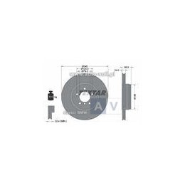 TARCZA HAM. BMW T. 7 (E65/E66/E67) 4,0 D/4,4-6,0 01-05