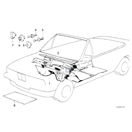 Izolacja dźwiękowa ściany grodziowej przód prawa BMW E30 316 318 320 323 325 prod od 09.1986r - 51481962048