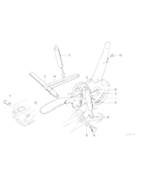 Mechanizm rozkł. fotela, zewn., prawy - 52101906414