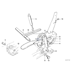 Mechanizm rozkł. fotela, zewn., prawy - 52101906414