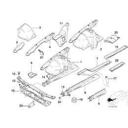 Dźwigar podporowy prawy, tylko w połączeniu z - 41118170390