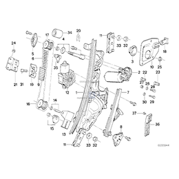 Element zaciskowy lewy - 51332292075