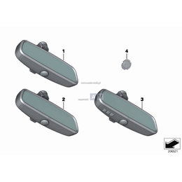 Płyta podst. lusterka wstecznego wewn. - 51317177501