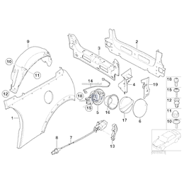 Siłownik pokrywy wlewu - 51177152588