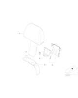 Osłona zagłówka lewego - 52107000135