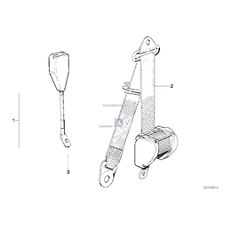 Zaczep pasa bezpieczeństwa, lewy - 72111941457