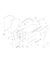 Uszczelka drzwi tylnych - 51229069324