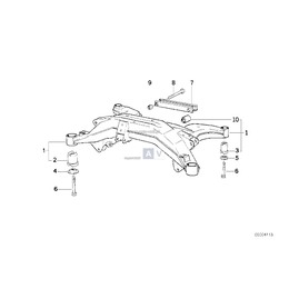 Tuleja belki tylna BMW E31 840i 840Ci 850Ci - 33311133939