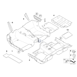 Element wewnętrzny piankowy lewy - 51477039401