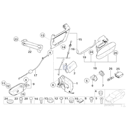 Obudowa gniazda czarna - 61131378110