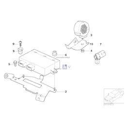 Dla samochodów z pepper-white, Czujnik PDC - 66206917544