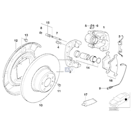 Zestaw naprawczy zacisku tył BMW E38 - 34211163323