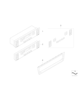 Panel obsługi automatycznej klimatyzacji - 64116972164