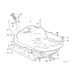 Zbiornik paliwa, tworzywo sztuczne - 16111180937