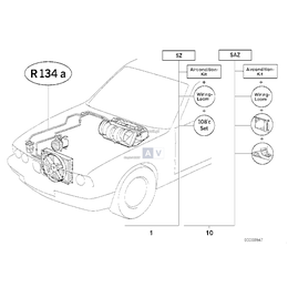 Wiązka przewodów elektr. klimatyzacji - 61128350638