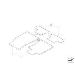 Dywaniki "Urban" tylne - 51470432502
