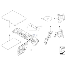 Izol. dźwięk. wnęki koła tylnego lewego - 51488208383