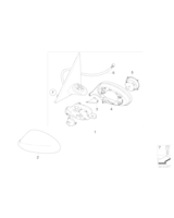 Lusterko zewn. podgrz., pamięć, lewe - 51167282027