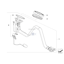 Pompa paliwa w zbiorniku BMW E60 E61 E63N E64N 520d 525d 530xd 530d 635d - 16117373472