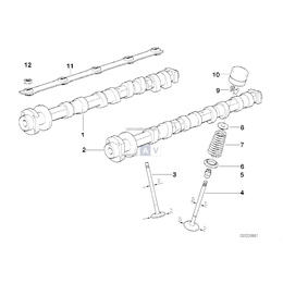 Wałek rozrządu zaworów wydechowych - 11311742191