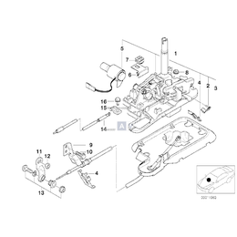 Mechanizm włączania biegów Steptronic - 25161423618