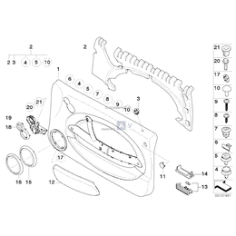 Podłokietnik prawy, materiał - 51417133502